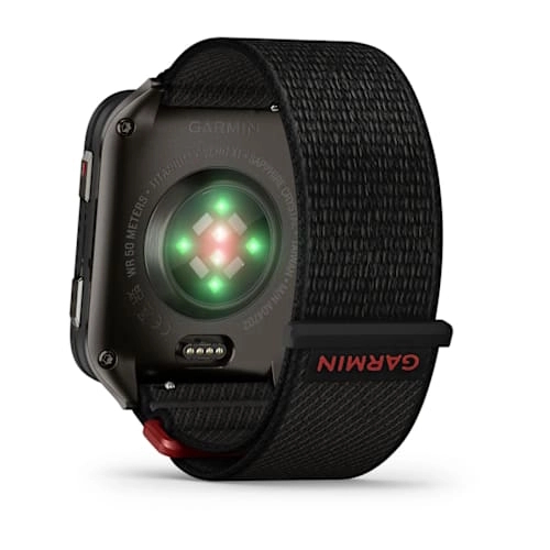 Venu X1 Black with Slate Titanium Caseback and Black ComfortFit Nylon Band — фото 6