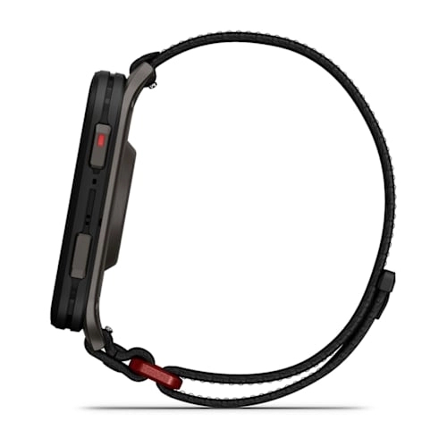 Venu X1 Black with Slate Titanium Caseback and Black ComfortFit Nylon Band — фото 7