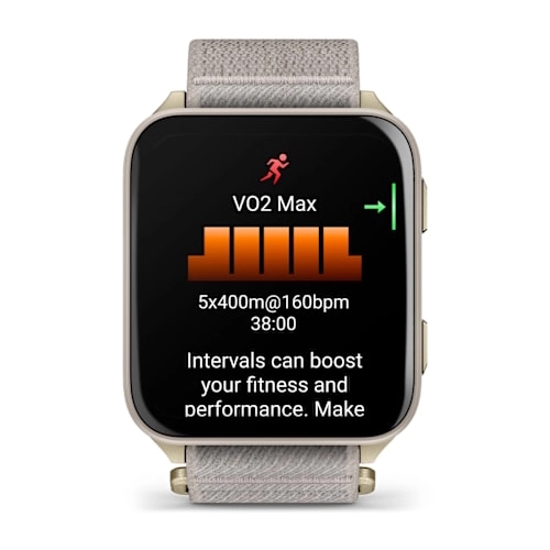Venu X1 Soft Gold with Titanium Caseback and French Grey Nylon Band — фото 5