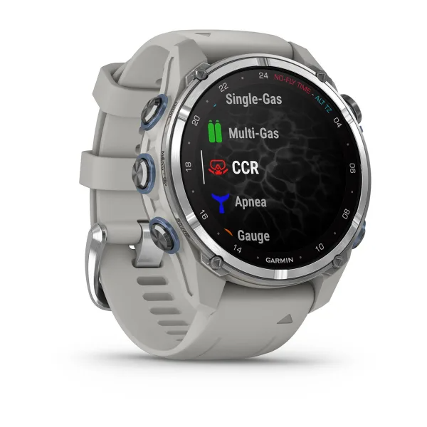 Descent Mk3 – 43 mm Stainless Steel with Fog Gray Silicone Band — фото 3