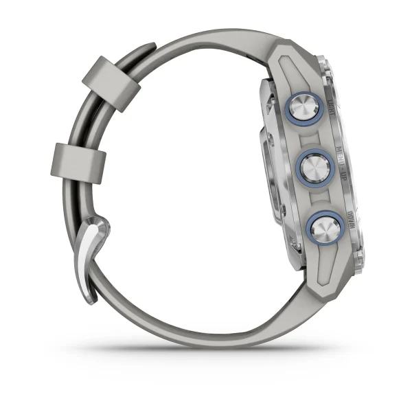 Descent Mk3 – 43 mm Stainless Steel with Fog Gray Silicone Band — фото 5