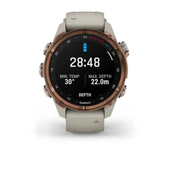 Descent Mk3i – 43 mm Bronze PVD Titanium with French Gray Silicone Band — фото 8