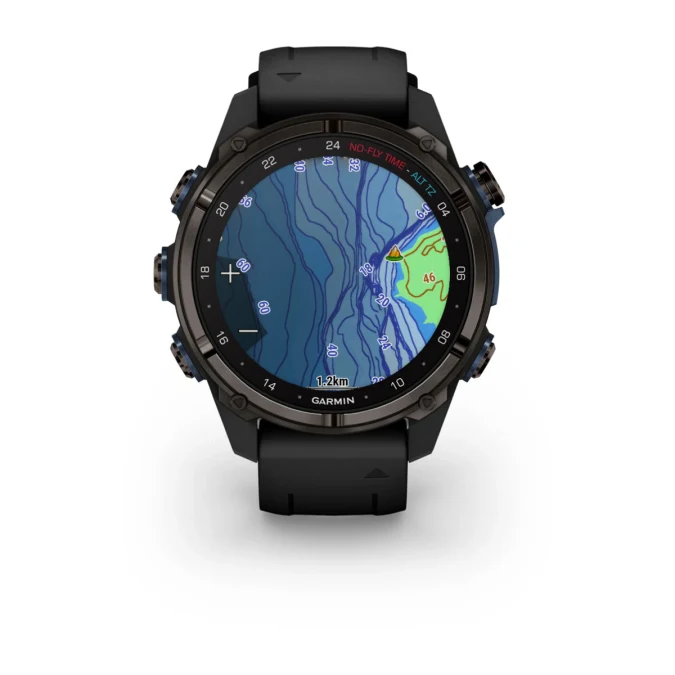 Descent Mk3i – 43 mm Carbon Gray DLC Titanium with Black Silicone Band — фото 6