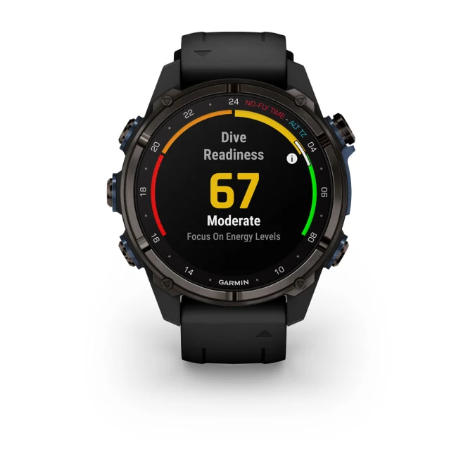 Descent Mk3i – 43 mm Carbon Gray DLC Titanium with Black Silicone Band — фото 7
