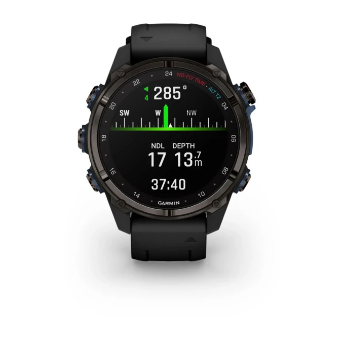 Descent Mk3i – 43 mm Carbon Gray DLC Titanium with Black Silicone Band — фото 9
