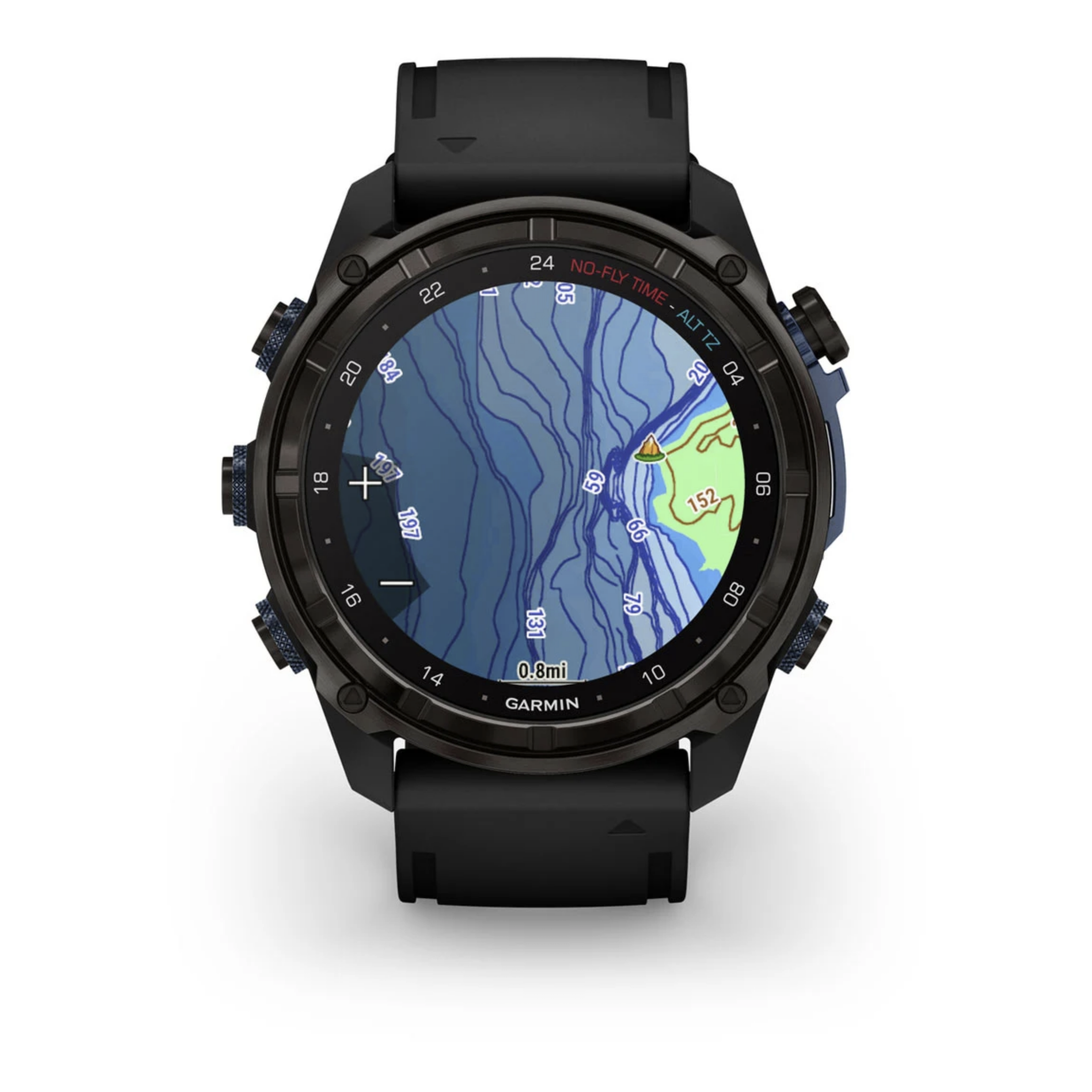 Descent Mk3i – 51 mm Carbon Gray DLC Titanium with Black Silicone Band — фото 2