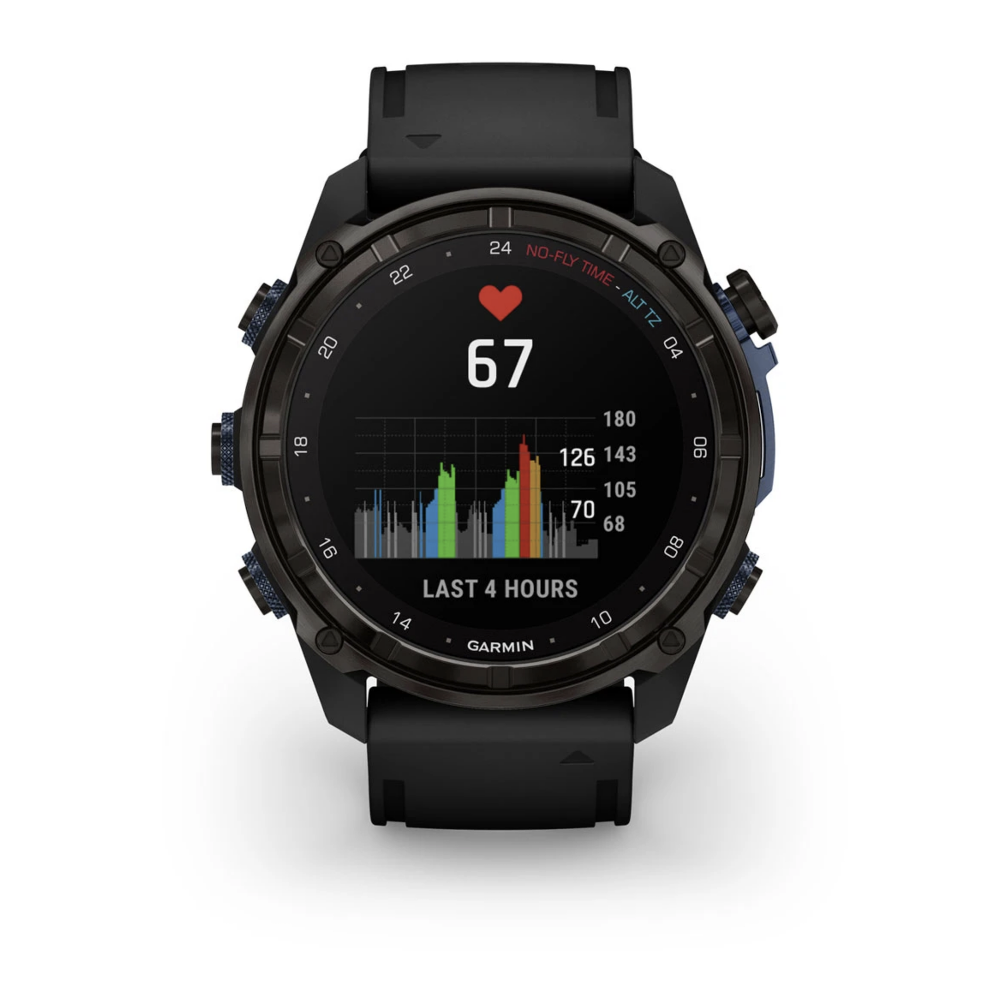 Descent Mk3i – 51 mm Carbon Gray DLC Titanium with Black Silicone Band — фото 4