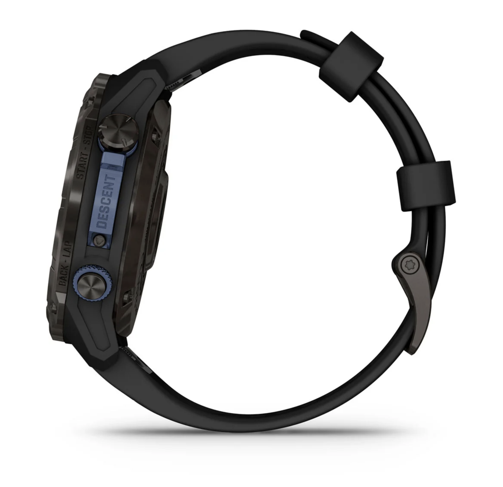 Descent Mk3i – 51 mm Carbon Gray DLC Titanium with Black Silicone Band — фото 7