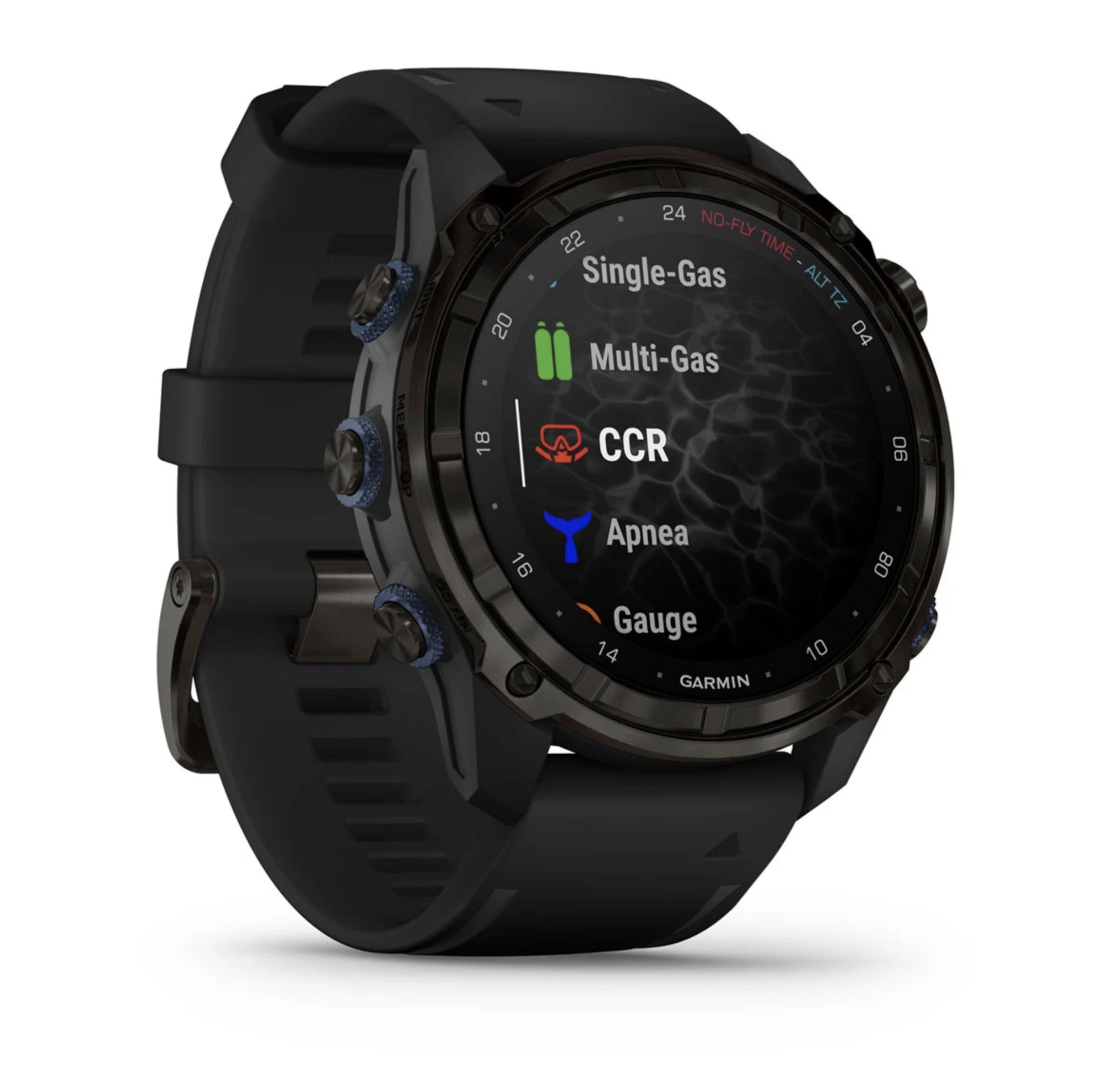 Descent Mk3i – 51 mm Carbon Gray DLC Titanium with Black Silicone Band — фото 8