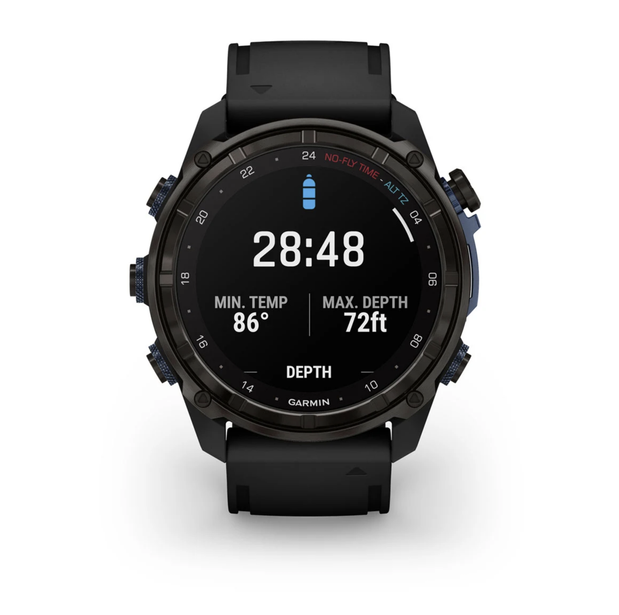 Descent Mk3i – 51 mm Carbon Gray DLC Titanium with Black Silicone Band — фото 10