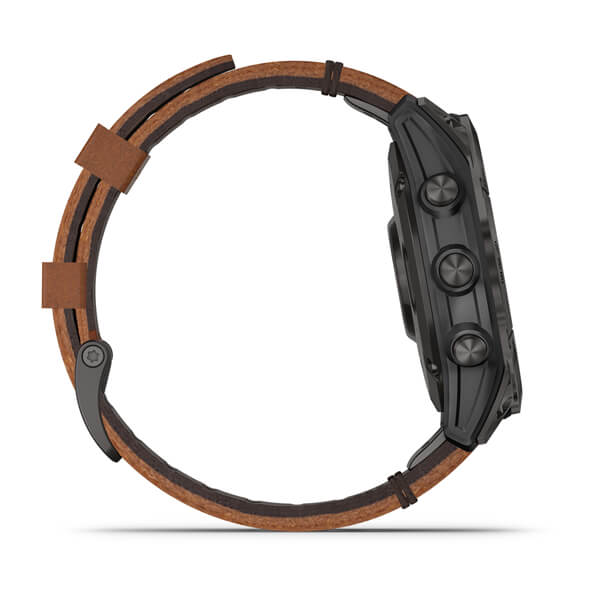 Epix (Gen 2) Sapphire Black Titanium with Chestnut Leather Strap 47mm — фото 5