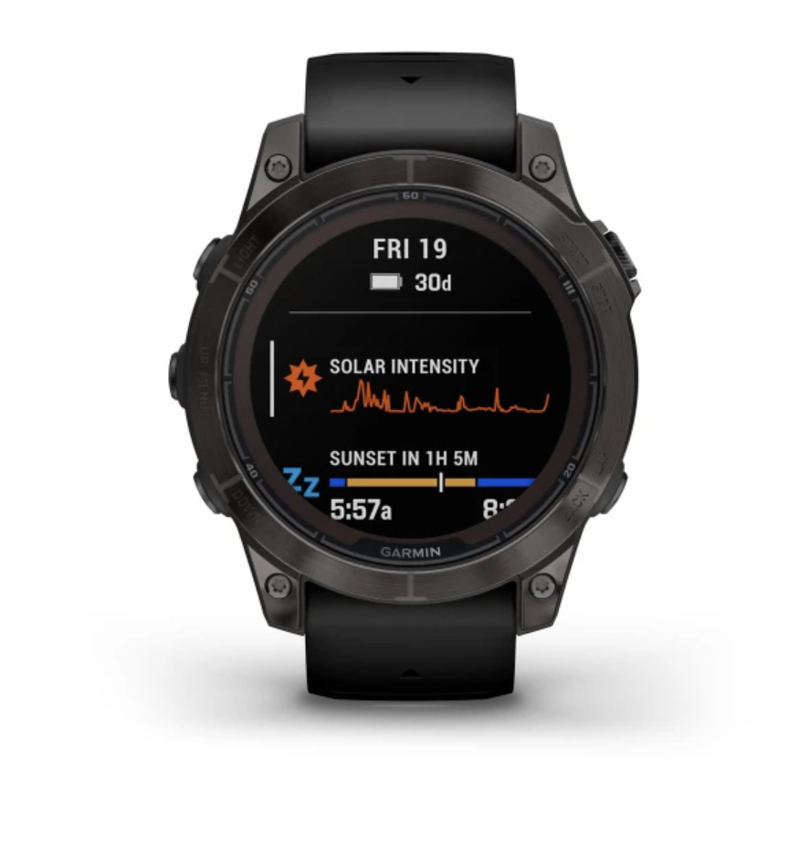 Fenix 7 Pro - Sapphire Solar Edition Carbon Gray DLC Titanium with Black Band — фото 2