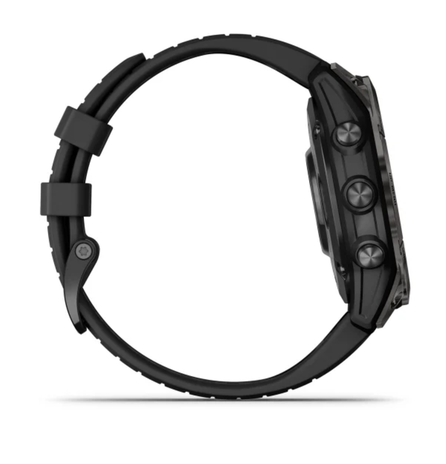Fenix 7 Pro - Sapphire Solar Edition Carbon Gray DLC Titanium with Black Band — фото 4