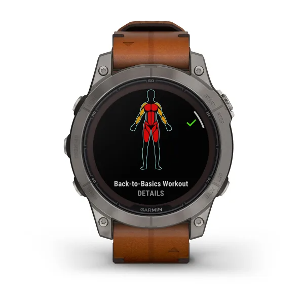 Fenix 7 Pro – Sapphire Solar Edition Titanium with Chestnut Leather Band — фото 10