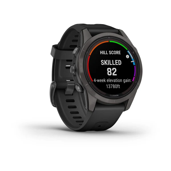 Fenix 7S Pro – Sapphire Solar Edition Carbon Gray DLC Titanium with Black Band — фото 3