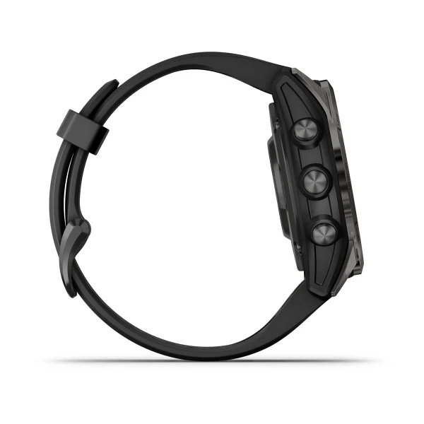 Fenix 7S Pro – Sapphire Solar Edition Carbon Gray DLC Titanium with Black Band — фото 6
