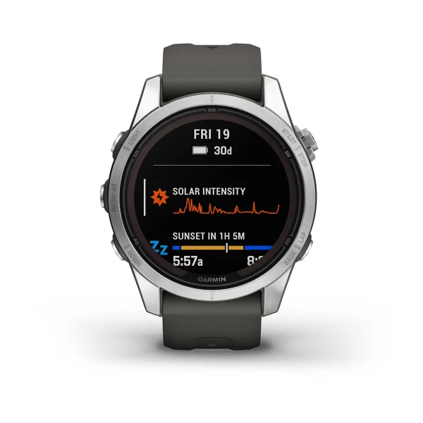 Fenix 7S Pro – Solar Edition Silver with Graphite Band — фото 2