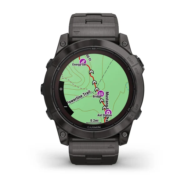 Fenix 7X Pro - Sapphire Solar Edition Carbon Gray DLC Titanium with Vented Titanium Bracelet — фото 4