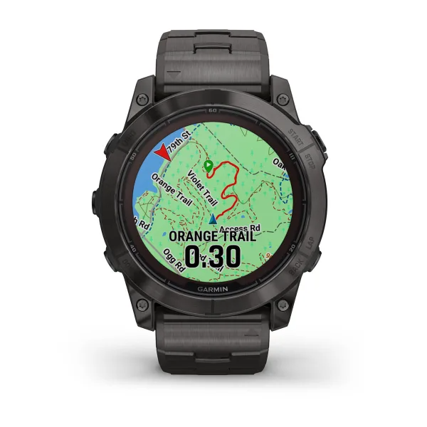 Fenix 7X Pro - Sapphire Solar Edition Carbon Gray DLC Titanium with Vented Titanium Bracelet — фото 7