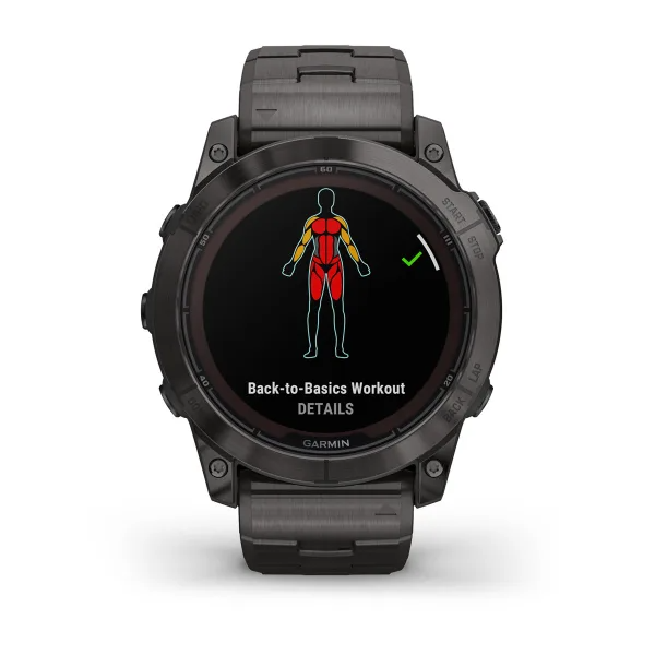Fenix 7X Pro - Sapphire Solar Edition Carbon Gray DLC Titanium with Vented Titanium Bracelet — фото 10