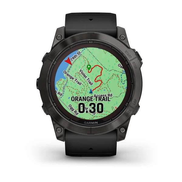 Fenix 7X Pro – Sapphire Solar Edition Carbon Gray DLC Titanium with Black Band — фото 7