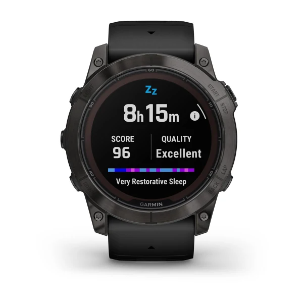 Fenix 7X Pro – Sapphire Solar Edition Carbon Gray DLC Titanium with Black Band — фото 8