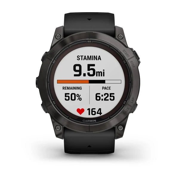 Fenix 7X Pro – Sapphire Solar Edition Carbon Gray DLC Titanium with Black Band — фото 9