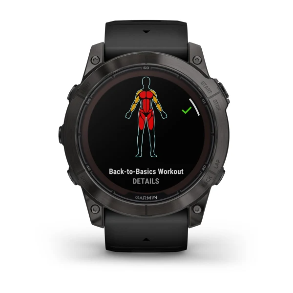 Fenix 7X Pro – Sapphire Solar Edition Carbon Gray DLC Titanium with Black Band — фото 10