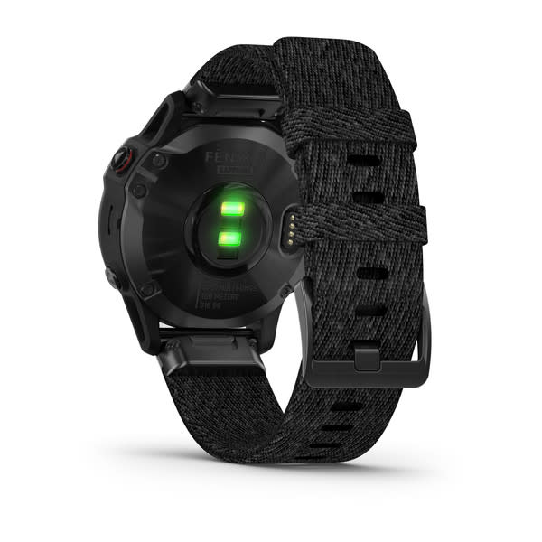 Fenix 6 Sapphire Black DLC with Heathered Black Nylon Band — фото 9
