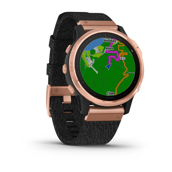 Fenix 6S Sapphire Black Rose Gold with Nylon Band — фото 3