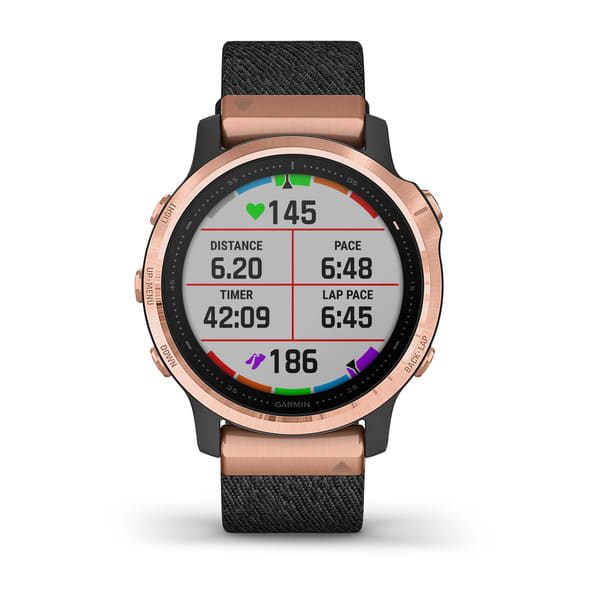 Fenix 6S Sapphire Black Rose Gold with Nylon Band — фото 6