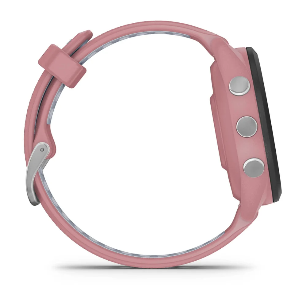Forerunner 265S Black Bezel with Light Pink Case and Light Pink/Whitestone Silicone Band — фото 5
