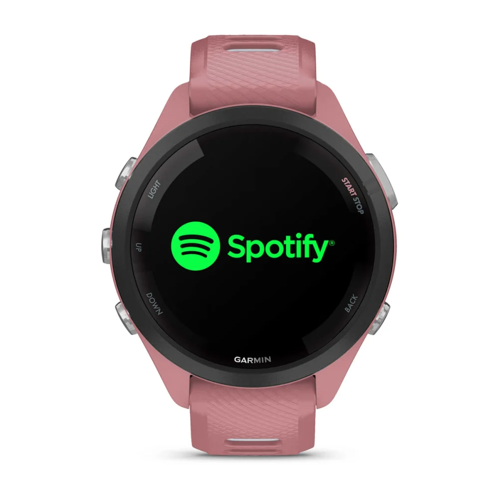 Forerunner 265S Black Bezel with Light Pink Case and Light Pink/Whitestone Silicone Band — фото 6