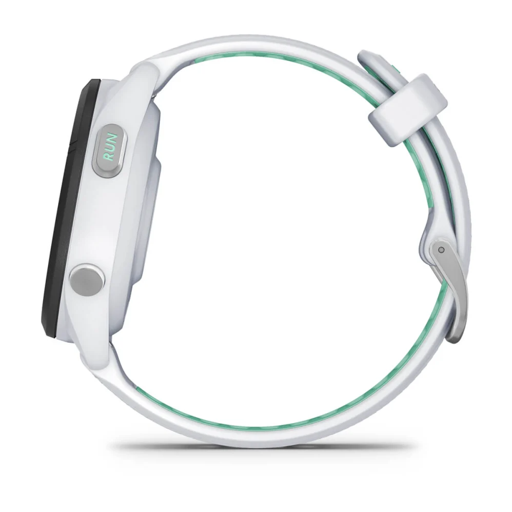 Forerunner 265S Black Bezel with Whitestone Case and Whitestone/Neo Tropic Silicone Band — фото 8