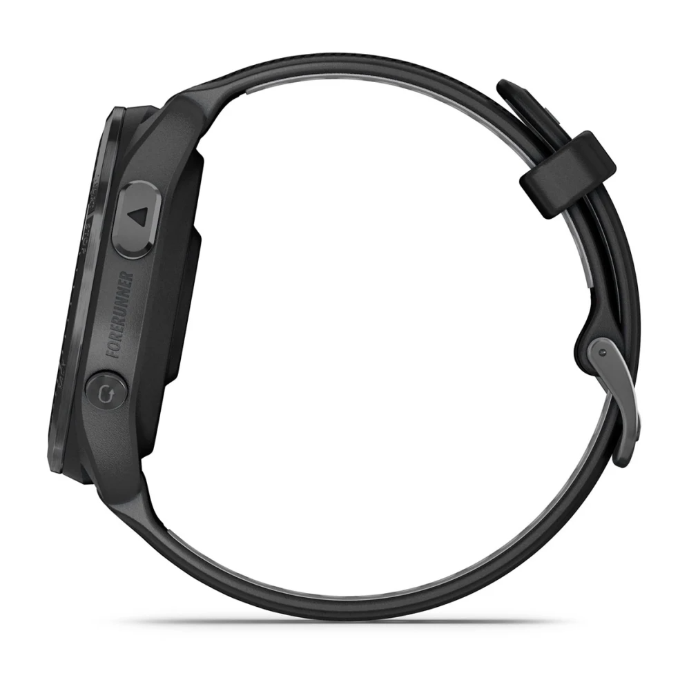 Forerunner 965 Carbon Gray DLC Titanium Bezel with Black Case and Black/Powder Gray Silicone Band — фото 8