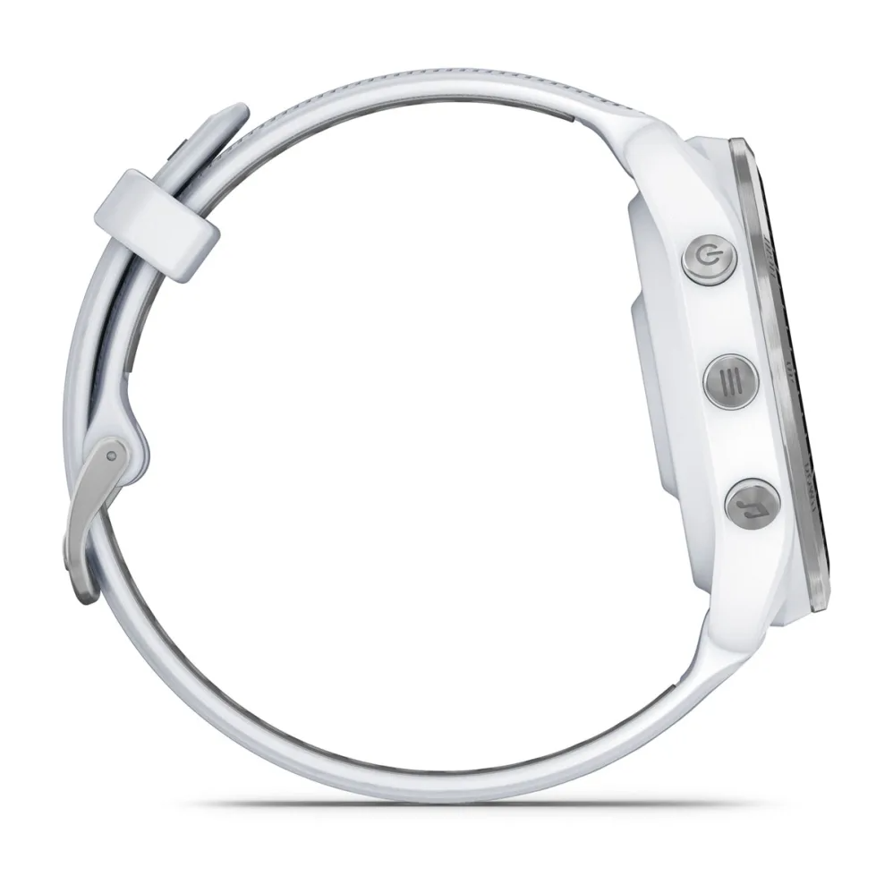 Forerunner 965 Titanium Bezel with Whitestone Case and Whitestone/Powder Gray Silicone Band — фото 5