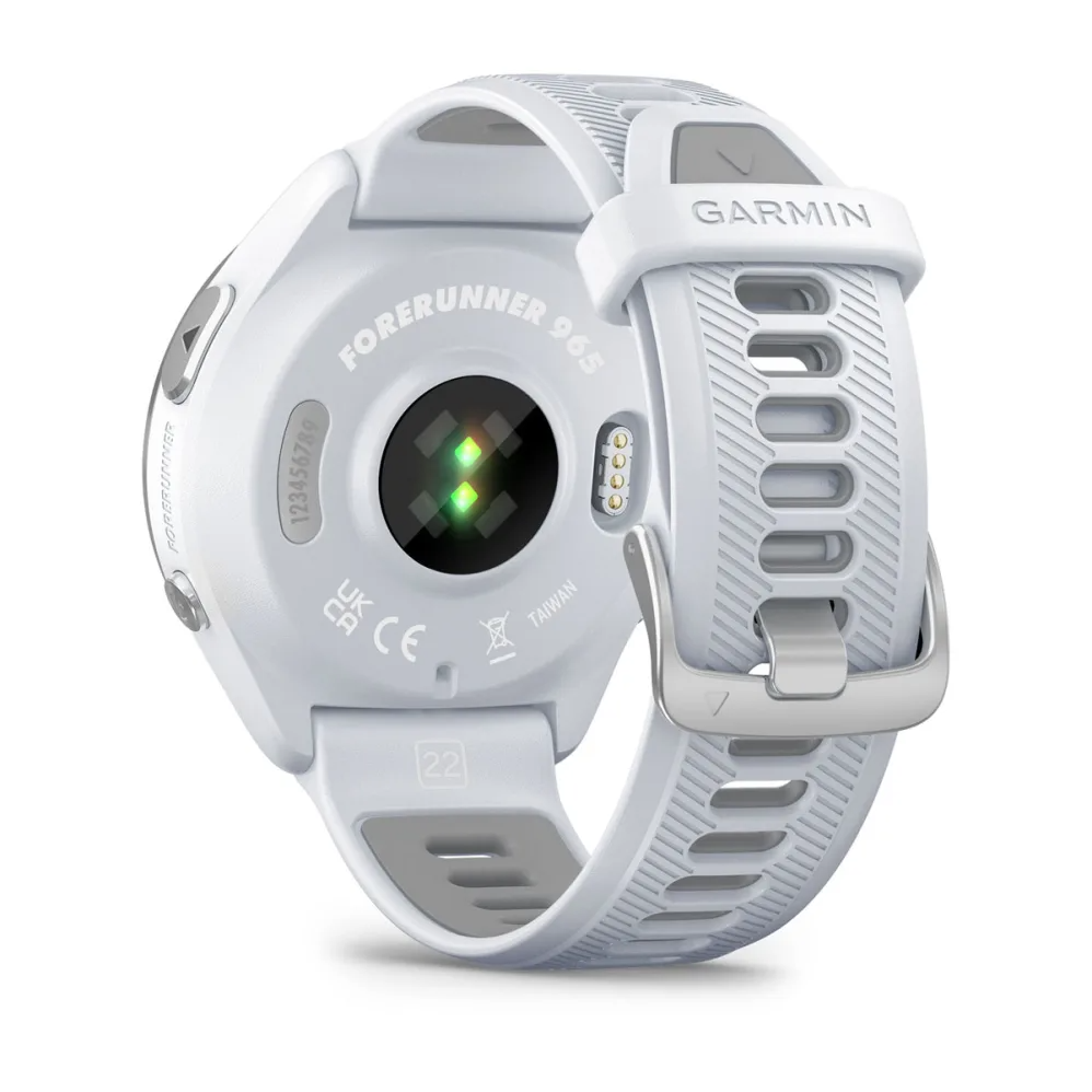 Forerunner 965 Titanium Bezel with Whitestone Case and Whitestone/Powder Gray Silicone Band — фото 7