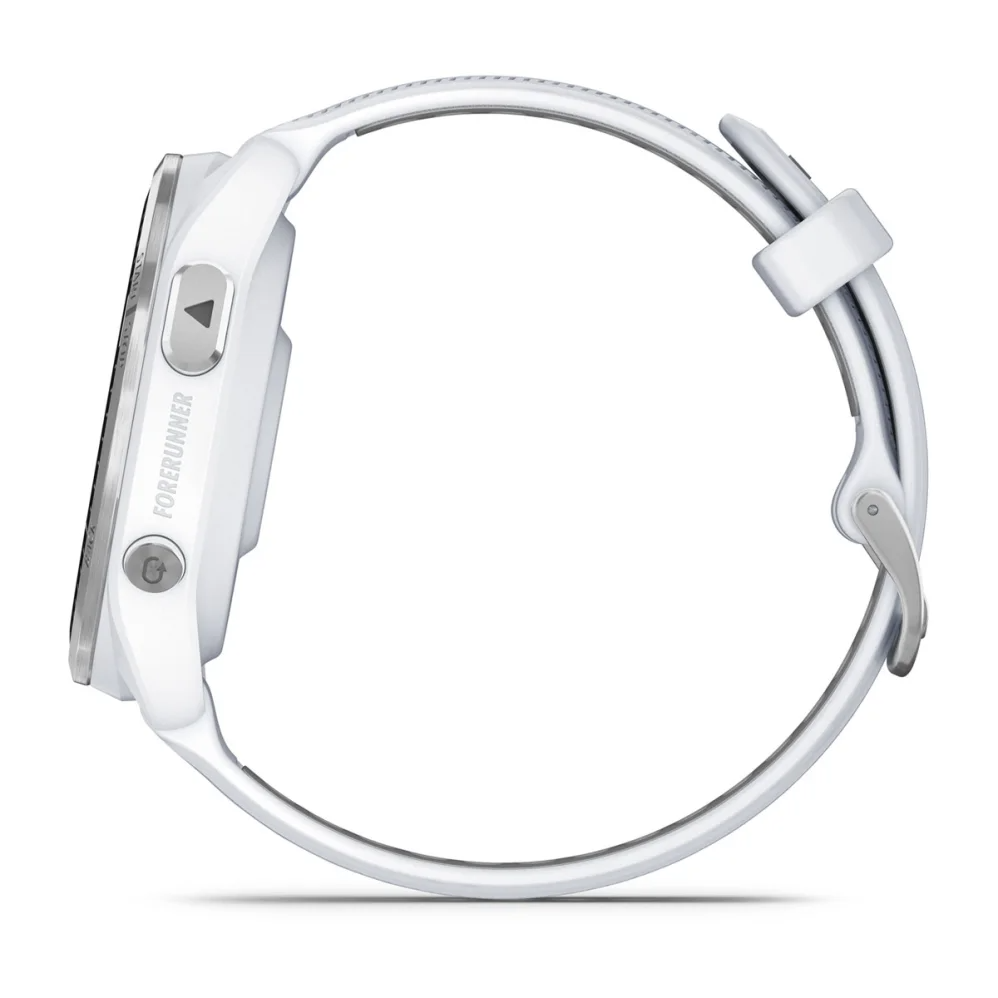 Forerunner 965 Titanium Bezel with Whitestone Case and Whitestone/Powder Gray Silicone Band — фото 8