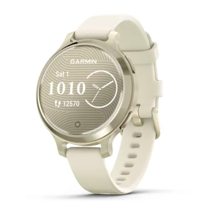 Lily 2 Active Lunar Gold with Bone Silicone Band