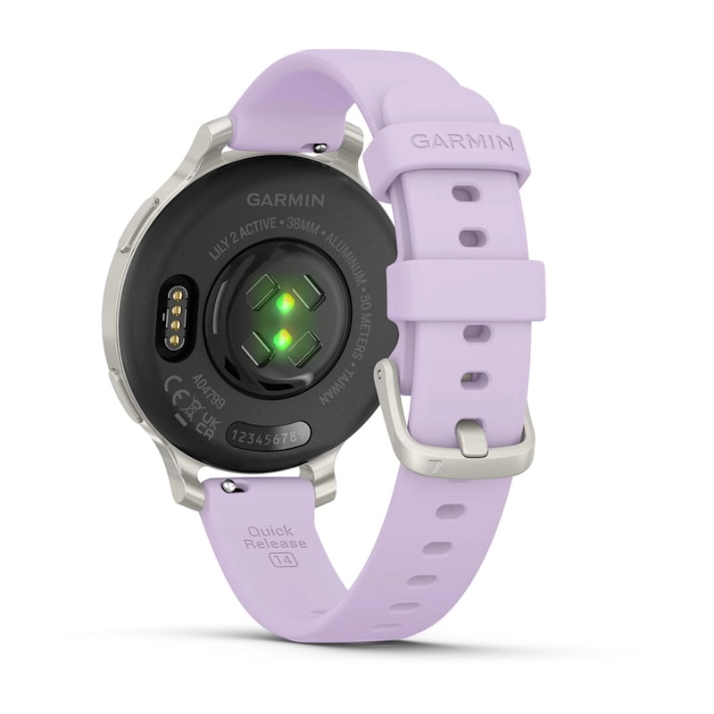 Lily 2 Active Silver with Purple Jasmine Silicone Band — фото 8