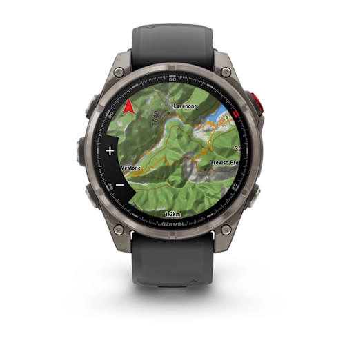 Fenix 8 Pro – 47 mm, AMOLED Sapphire, Titanium with Graphite/black silicone band — фото 5