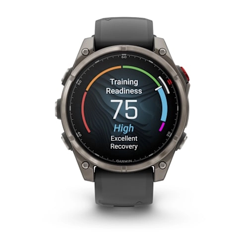 Fenix 8 Pro – 47 mm, AMOLED Sapphire, Titanium with Graphite/black silicone band — фото 7