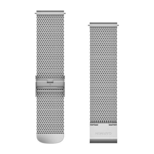 Quick Release Band 20mm Silver Milanese