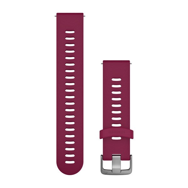 Quick Release Bands (20 mm) Cerise with Stainless Hardware