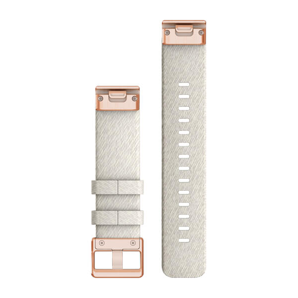 QuickFit 20 Watch Bands Cream Heathered Nylon with Rose Gold Hardware — фото 2
