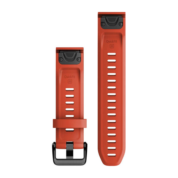 QuickFit 20 Watch Bands Flame Red Silicone — фото 2