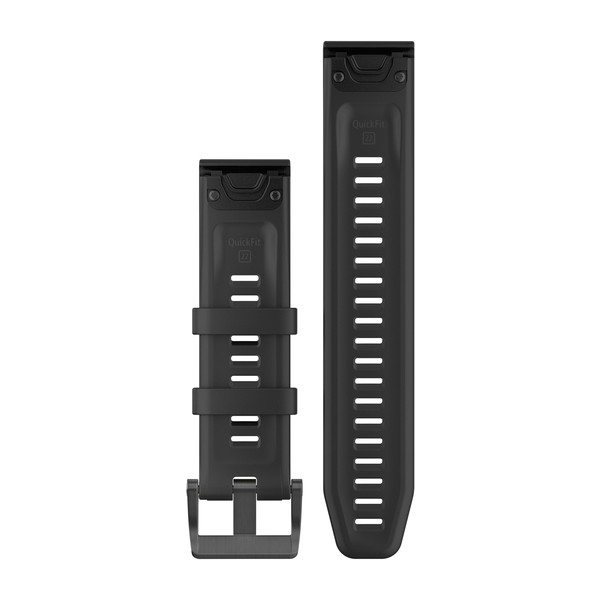 QuickFit 22mm Band Black/Black Silicone — фото 2