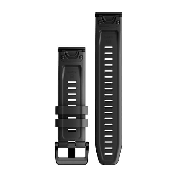 QuickFit 22 Watch Bands Black Silicone — фото 2