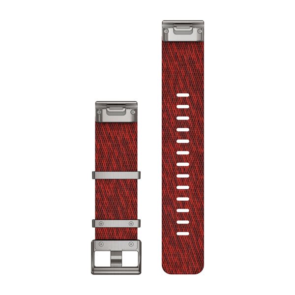 QuickFit 22 Watch Straps Jacquard-weave Nylon Strap – Red — фото 2