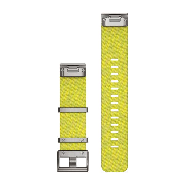 QuickFit 22 Watch Straps Jacquard-weave Nylon Strap – Yellow/Green — фото 2